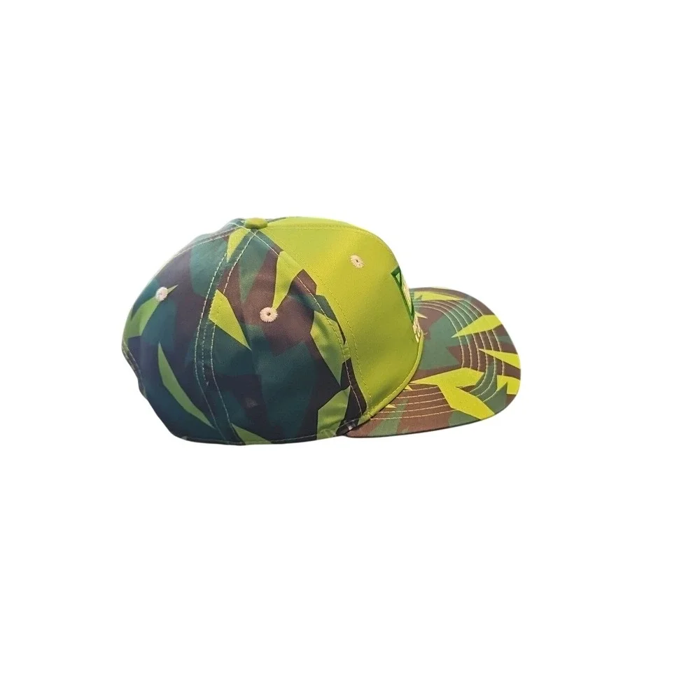 Mdl Mtn Dew‎ Green League Adult Trucker Cap Hat Green Printed Flat Bill Snapback